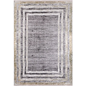 Modern Altın Desen Dijital Baskı Hipoalerjenik Kaymaz Taban Halı Yolluk 100x300 cm