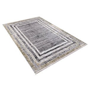 Modern Altın Desen Dijital Baskı Hipoalerjenik Kaymaz Taban Halı Yolluk 100x300 cm