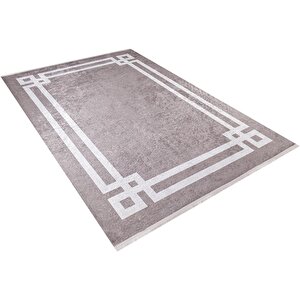 Modern Kahverengi Dijital Baskı Hipoalerjenik Kaymaz Taban Halı Yolluk Ha149 80x400 cm