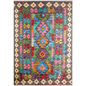 Klasik Kahve Renkli Salon&oturma Odası Yolluk&yatak Odası Dijital Baskılı Makinede Yıkanabilir Kaymaz Taban Saçaklı Halı Hk060 120x180 cm