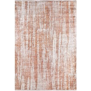 Modern Turuncu Dijital Baskı Hipoalerjenik Kaymaz Taban Halı Yolluk Ha168 80x200 cm