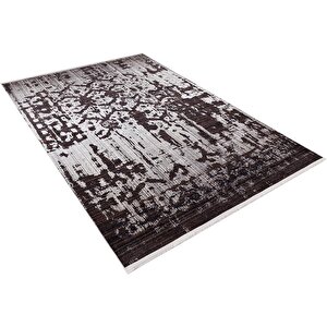 Modern Kahverengi Dijital Baskı Hipoalerjenik Kaymaz Taban Halı Yolluk Ha240 240x280 cm