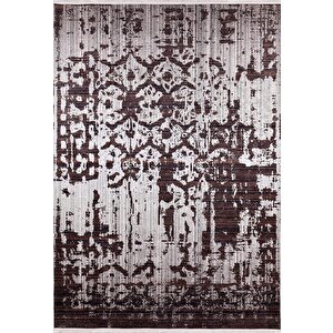 Modern Kahverengi Dijital Baskı Hipoalerjenik Kaymaz Taban Halı Yolluk Ha240 240x340 cm