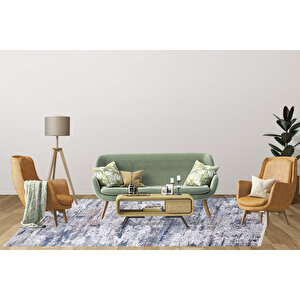 Modern Gri&kahverengi Dijital Baskı Yıkanabilir Hipoalerjenik Kaymaz Taban Halı Yolluk Ha039 100x300 cm