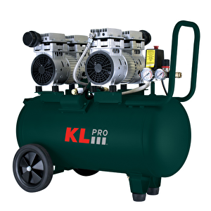 Klpro Klk50s2 8 Bar 50lt 2hp Sessiz Hava Kompresörü Çift Motor
