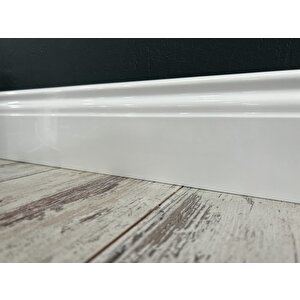 By İstanbul High Gloss Beyaz 10cm Pvc Süpürgelik Yalı Serisi B10
