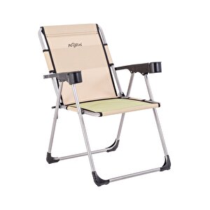 Katlanabilir Piknik Ve Kamp Sandalyesi - Bardaklıklı - Rock - Sahra (a-12)- 140kg Taşıma