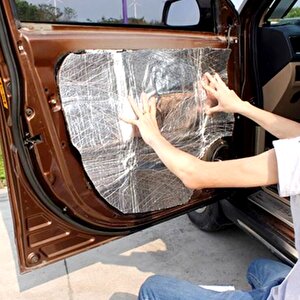 Alüminyum Folyolu Araç Oto Ses Isı Yalıtımı 20cmx5m 13mm Folyolu Kendinden Yapışkanlı Kauçuk Izolasyon Malzemesi 20 cm x 5 m