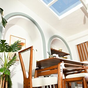Palace İskandinav Mutfak Masa Takımı 2 Sandalye 1 Benchli