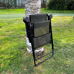 Argeus Rest 4'lü Bardaklı Katlanabilir Sandalye Ve Masa Seti - Haki