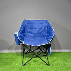Argeus Balcony Comfort Katlanabilir Kamp Sandalyesi Mavi
