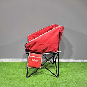 Argeus Balcony Comfort Katlanabilir Kamp Sandalyesi Kırmızı