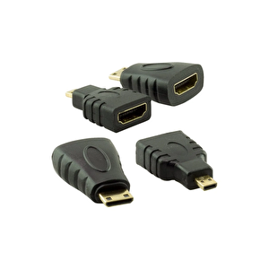 1.5 M 1.4v 3d Hdmi Kablo Mini Micro Uç 3in1 Çevirici Dönüştürücü Adaptör Kablosu