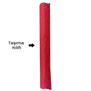 54001 Argeus Katlanabilir Alüminyum Masa /kırmızı
