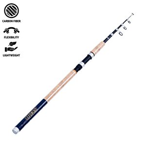 Teleskopik Karbon Spin Olta Kamışı - Ocean - 270cm 40/80 Gr - Mantar Sap