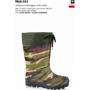 Lemigo Nicki Kamuflaj Çocuk Çizmesi (953) 23/24