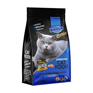 Bonisa Somonlu Premium Kısırlaştırılmış Kedi Maması 1.5 Kg