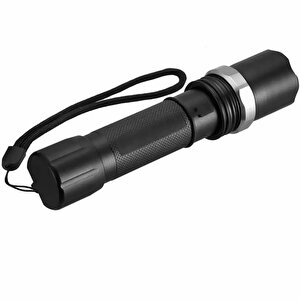 Km-110 Profesyonel Şarjlı El Feneri Ledli+flashlight+zoom Özellikli 6 Parça Full Set