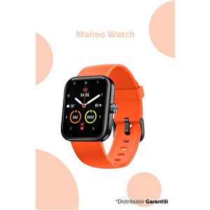 70mai Maimo Watch Wt2105 Akıllı Saat 1.69 İnç - Siyah(ek Turuncu Kayış)