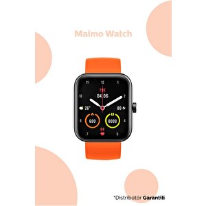 70mai Maimo Watch Wt2105 Akıllı Saat 1.69 İnç - Siyah(ek Turuncu Kayış)