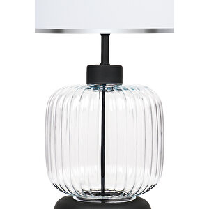Intense Transparent Black Cam Abajur