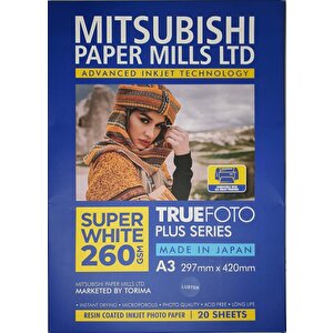 Mitsubishi A3 260gr Mat İnkjet Kağıt 20 Adet