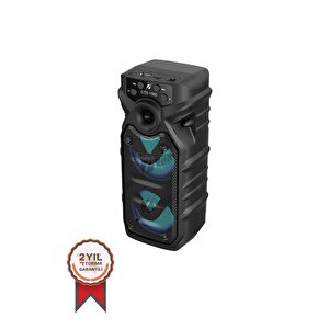 Torima Gts-1560 Taşınabilir Rgb Ledli Bluetooth Hoparlör Usb-tf Siyah