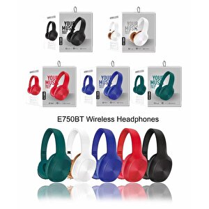 E750bt Bluetooth Kablosuz Stereo Kulaklık- Mavi