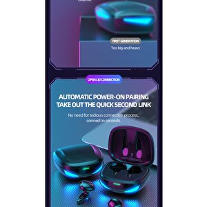 Kablosuz Oyuncu Kulaklığı Rgb Işıklı Çift Mikrofonlu 3 Modlu Bluetooth 5.2 Yeni Nesil Tg-g10