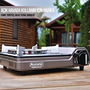 Orcamp Tekli Portatik Ocak Gri Ck-505
