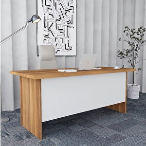 Oliver 5'li Ofis Takımı Model 4 Çam Beyaz Montaj Dahil