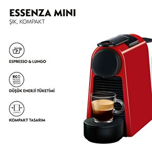 D35 Red Essenza Mini Bundle Kapsül Kahve Makinesi