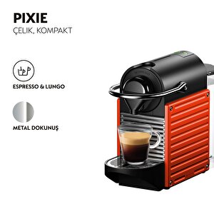 Pixie C61 Red  Kapsüllü Kahve Makinesi