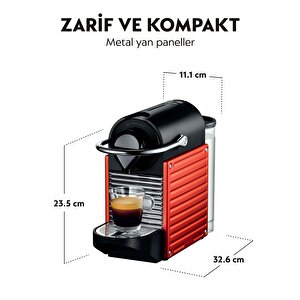 Nespresso Pixie C61 Red  Kapsüllü Kahve Makinesi