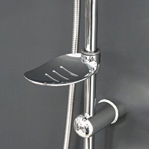 Robot Tepe Duş Seti Takımı Shower Yağmurlama Kare Banyo Masaj Duş Başlığı Sistemi Krom