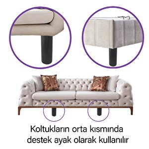 Ayarlı Destek Ayağı 13 X 19 Cm Siyah Gizli Mobilya Kanepe Baza Koltuk Ünite Ayakları Metrik 8 Civatalı İnce Diş