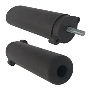 Ayarlı Destek Ayağı 13 X 19 Cm Siyah Gizli Mobilya Kanepe Baza Koltuk Ünite Ayakları Metrik 8 Civatalı İnce Diş