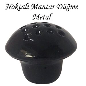 Siyah Noktalı Mantar Düğme Kulp Mobilya Çekmece Dolap Kapak Kulbu Metal Kulp Aksesuarları Vidalı