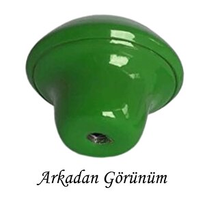 15 Adet Yeşil Mantar Düğme Kulp Çocuk Bebek Mobilya Çekmece Dolap Kapak Kulbu Metal Kulp Aksesuarları Vidalı