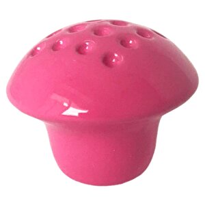 8 Adet Pembe Noktalı Mantar Düğme Kulp Çocuk Bebek Mobilya Çekmece Dolap Kapak Kulbu Metal Kulp Aksesuarları Vidalı