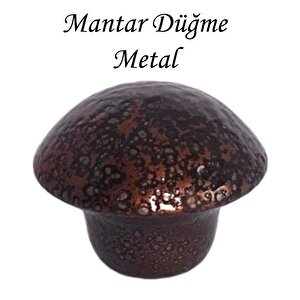 8 Adet Bakır Mantar Düğme Kulp Mobilya Çekmece Dolap Kapak Kulbu Metal Kulp Aksesuarları Vidalı
