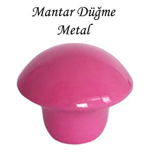 Pembe Mantar Düğme Kulp Çocuk Bebek Mobilya Çekmece Dolap Kapak Kulbu Metal Kulp Aksesuarları Vidalı
