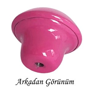 15 Adet Pembe Mantar Düğme Kulp Çocuk Bebek Mobilya Çekmece Dolap Kapak Kulbu Metal Kulp Aksesuarları Vidalı