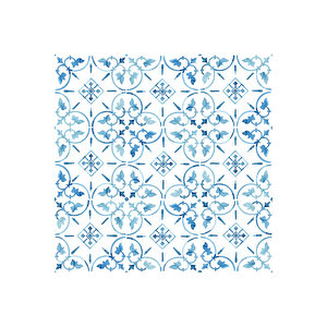 Mozaik Çini Desenli Yapışkanlı Folyo, Fayans Görünümlü Açık Mavi Dekoratif Kaplama Kağıtları 0703 45x1500 cm 