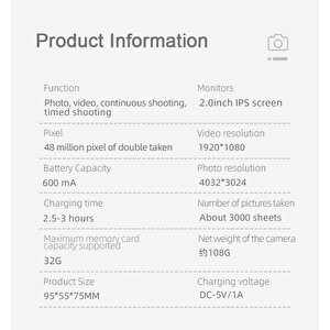 Torima S8 Taşınabilir 1080p Dijital Video Kayıt Fotoğraf Çocuk Kamerası 2.0 Inç Ips Ekran Mavi