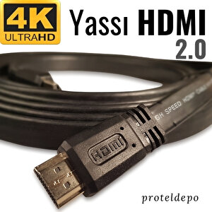 Irenis Hdmi Kablo - Yassı 4k Hdmi Kablosu (4k 60hz, Hdmi 2.0)