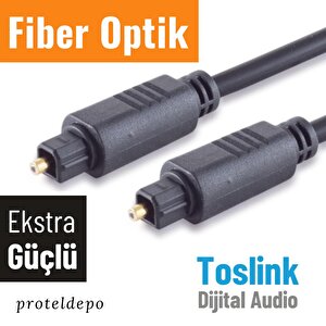 Irenis Fiber Optik Kablo Toslink Optik Ses Kablosu, Ekstra Kalın 1,5 metre