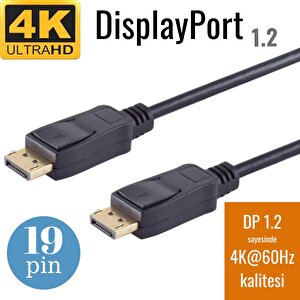 Irenis Displayport Kablo - 19 Pin - 165 Hz Destekli - 21 Gbit 1 m