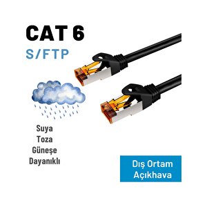 Irenis Cat6 Kablo Dış Ortam Açıkhava Ethernet Network Lan Kablosu 10 m