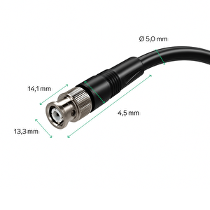 Irenis Bnc Kablo 50 Ohm Bilgisayar, Otomasyon, Telekom, Rg58 1 m